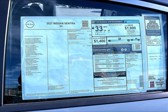 New 2027 Nissan Sentra SV FWD image 13