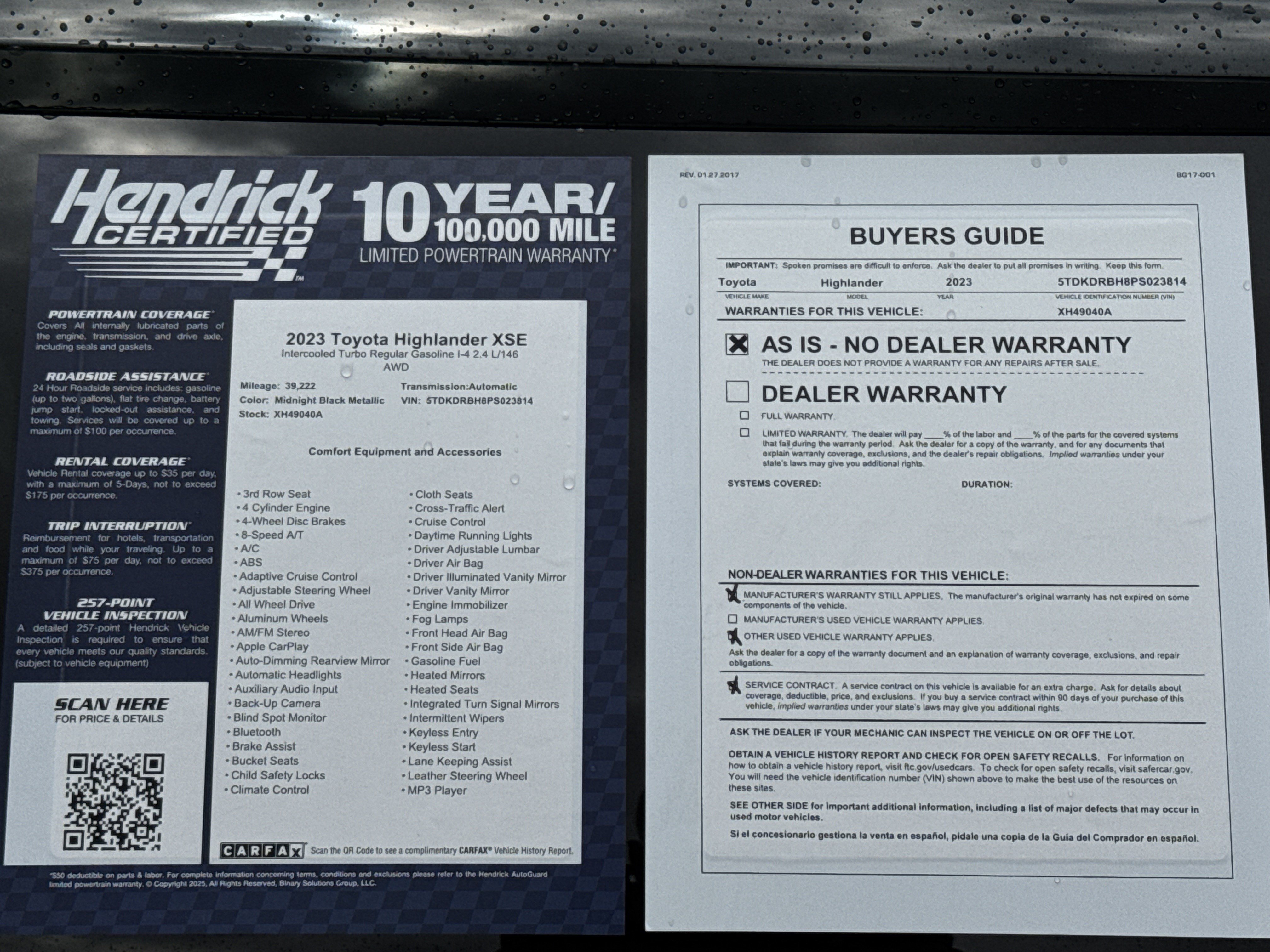 Used 2023 Toyota Highlander XSE AWD/4WD image 35