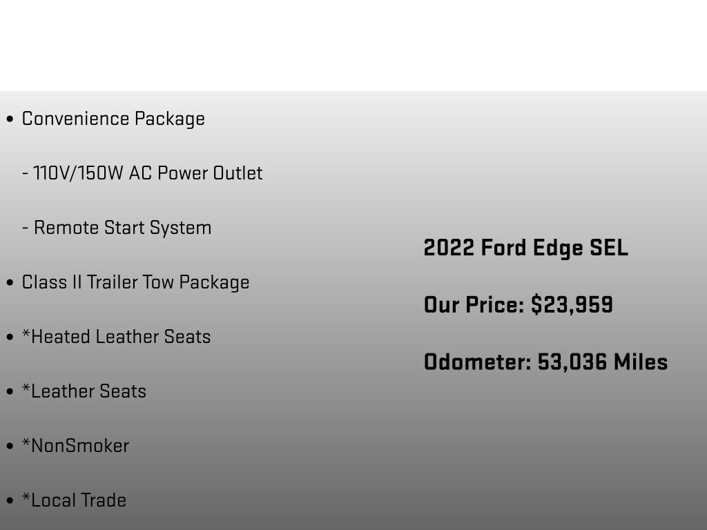 Used 2022 Ford Edge SEL w/ Convenience Package AWD/4WD image 12