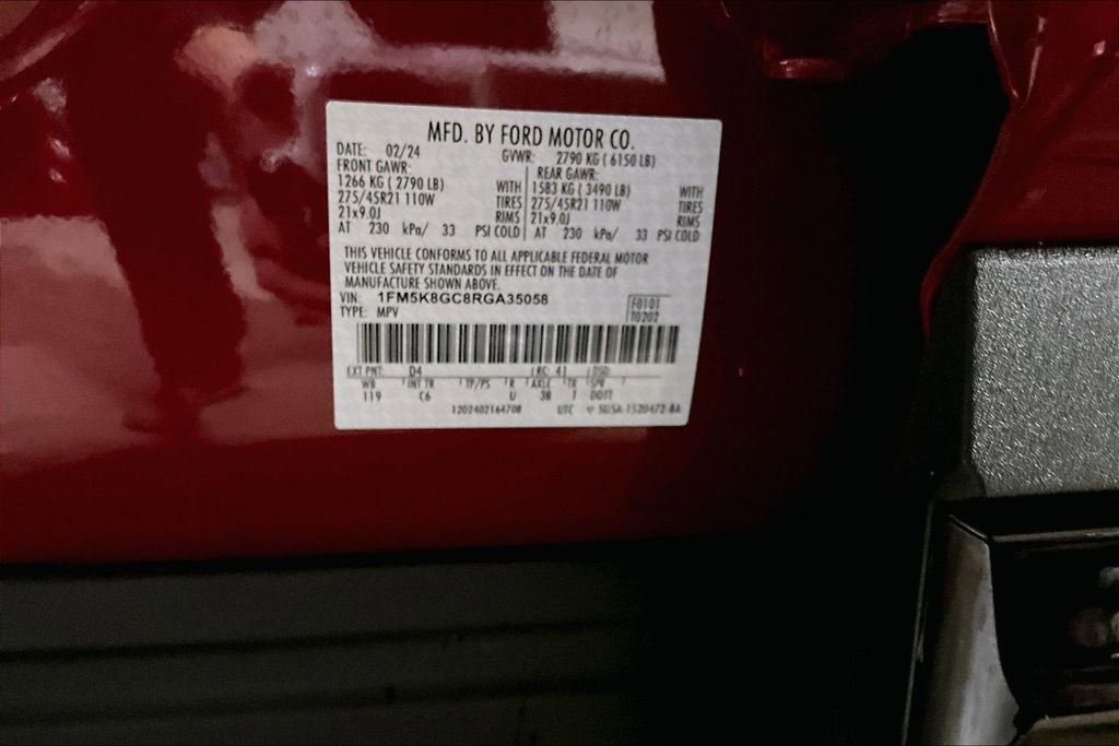 Certified 2024 Ford Explorer ST w/ Equipment Group 401A image 33