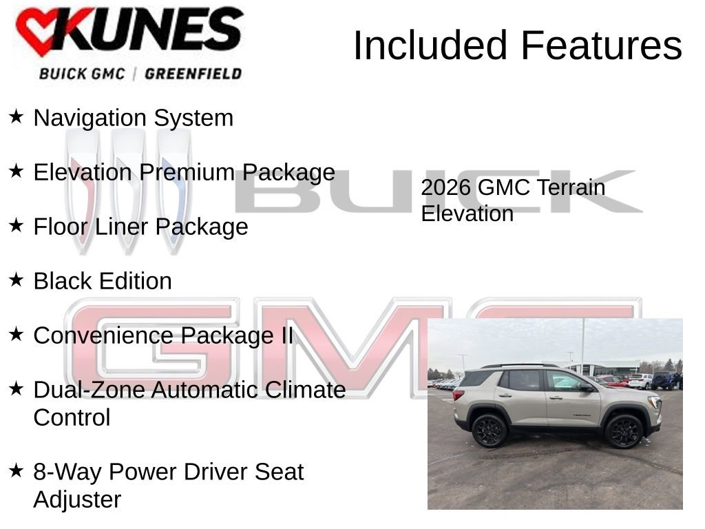 New 2026 GMC Terrain Elevation w/ Elevation Premium Package image 3