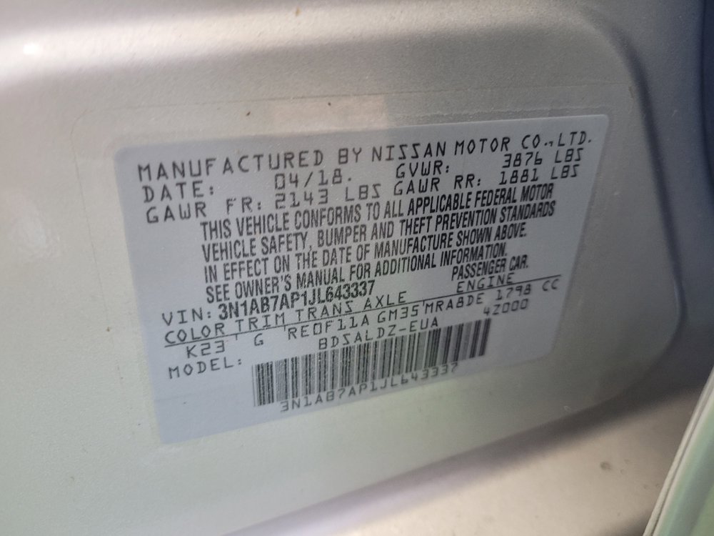 Used 2018 Nissan Sentra SV FWD image 33