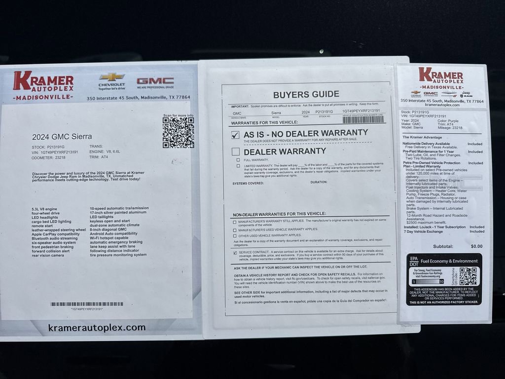 Used 2024 GMC Sierra 2500 AT4 w/ AT4 Preferred Package AWD/4WD image 35