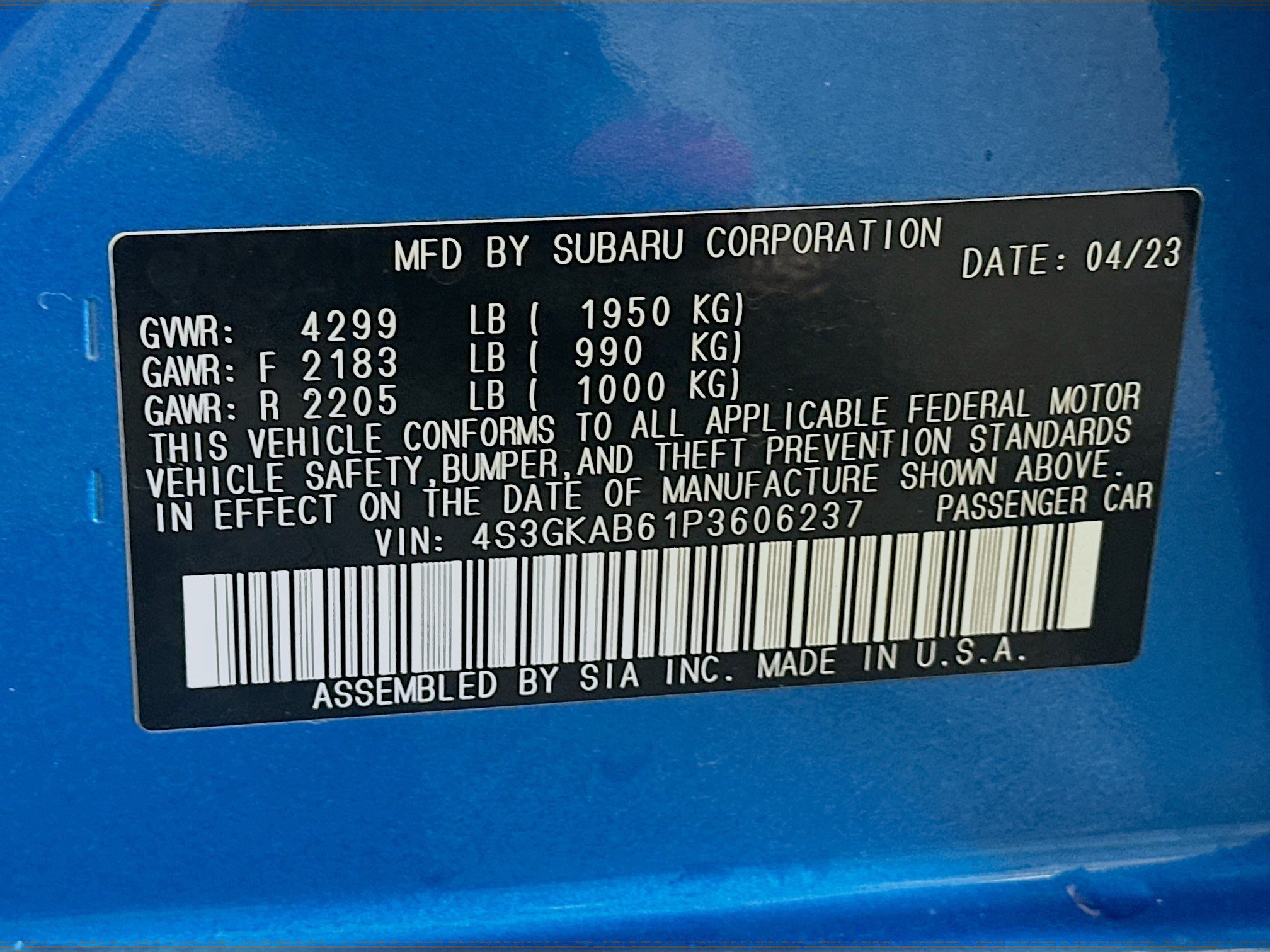 Used 2023 Subaru Impreza 2.0i AWD/4WD image 12