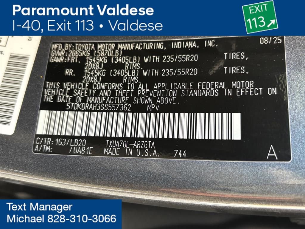 Used 2025 Toyota Highlander Limited image 30