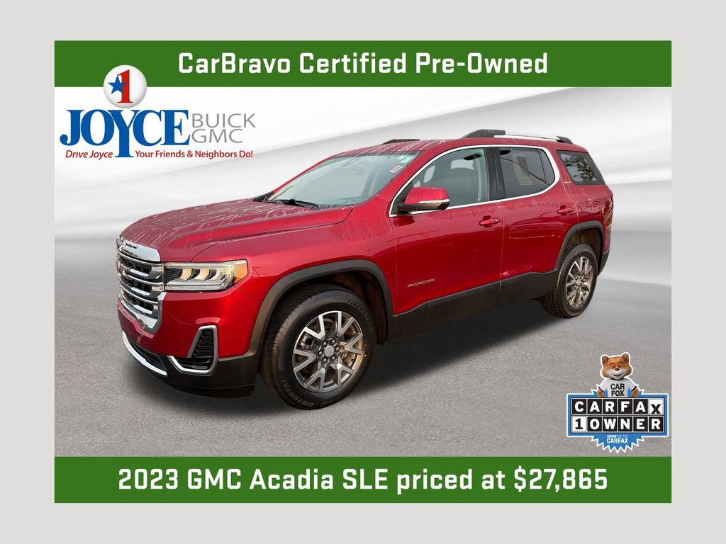 Certified 2023 GMC Acadia SLE w/ Driver Convenience Package AWD/4WD 360° Tour