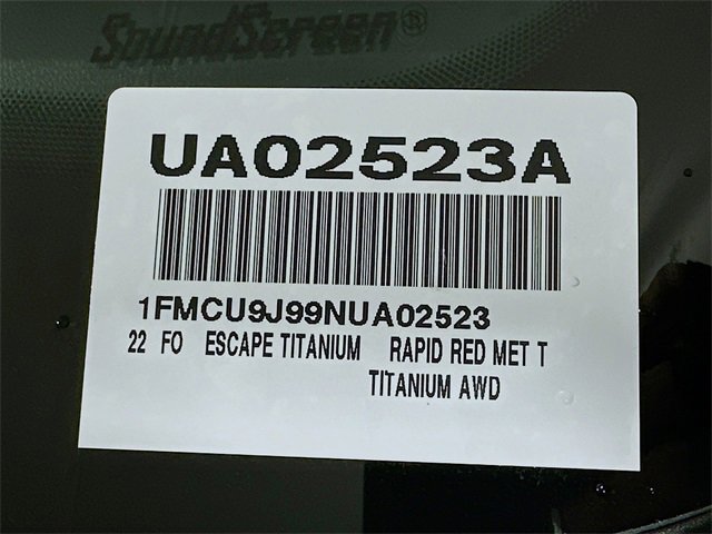 Certified 2022 Ford Escape Titanium w/ Titanium Elite Package image 16