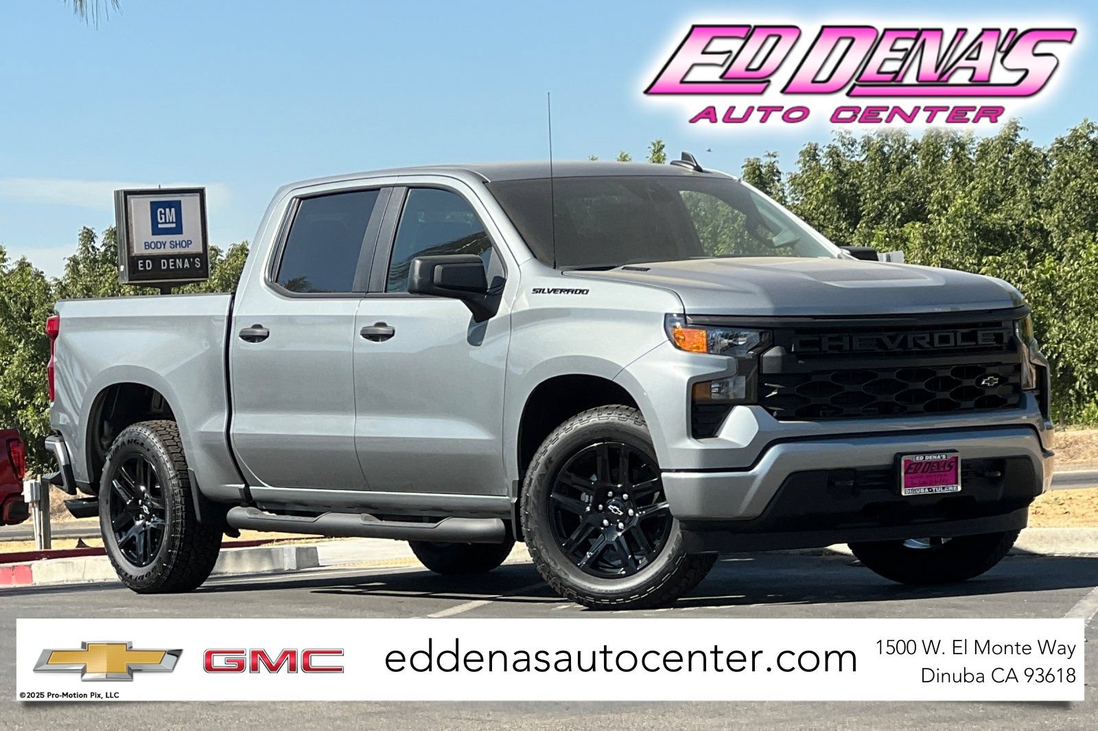 New 2026 Chevrolet Silverado 1500 Custom w/ Turbomax Blackout Package RWD image 1