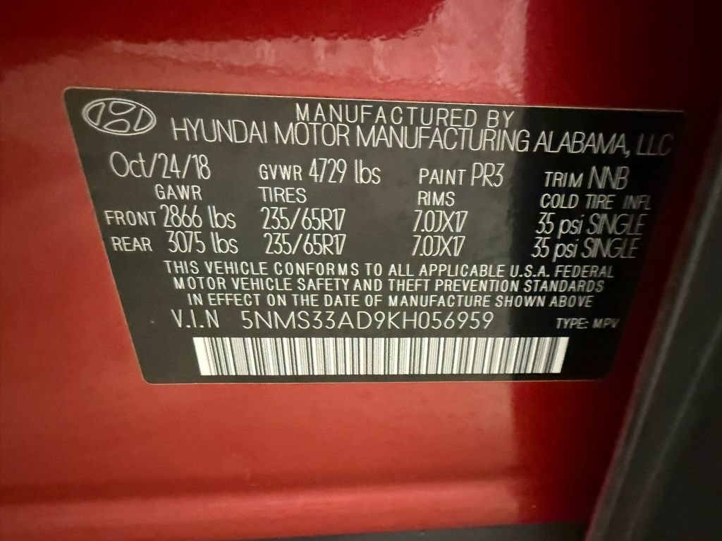 Used 2019 Hyundai Santa Fe SEL FWD image 41