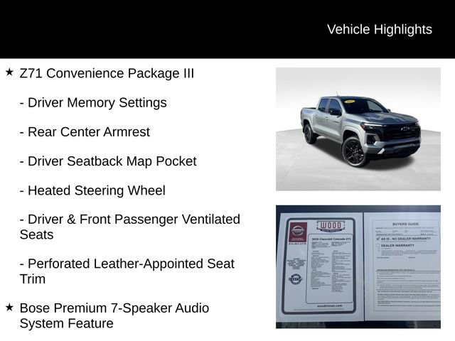 Used 2025 Chevrolet Colorado Z71 w/ Technology Package image 12