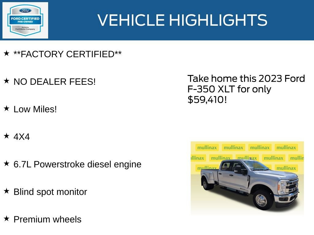Certified 2023 Ford F350 XLT w/ 360-Degree Camera Package AWD/4WD image 12