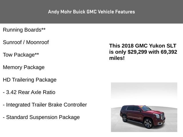Used 2018 GMC Yukon SLT w/ Premium Edition AWD/4WD image 12