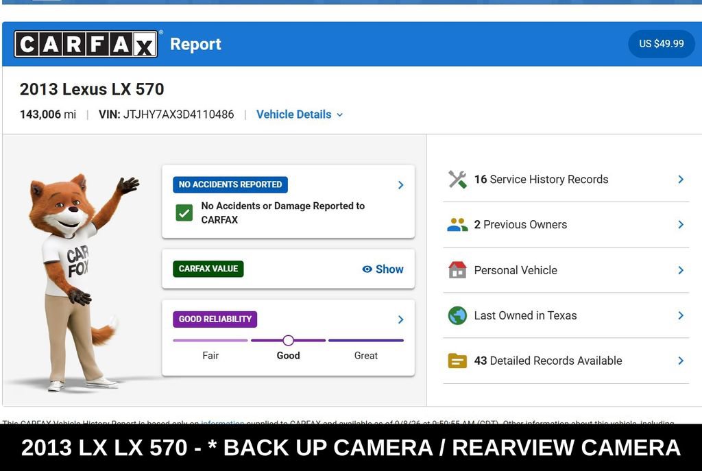 Used 2013 Lexus LX 570 4WD w/ Luxury Pkg image 9