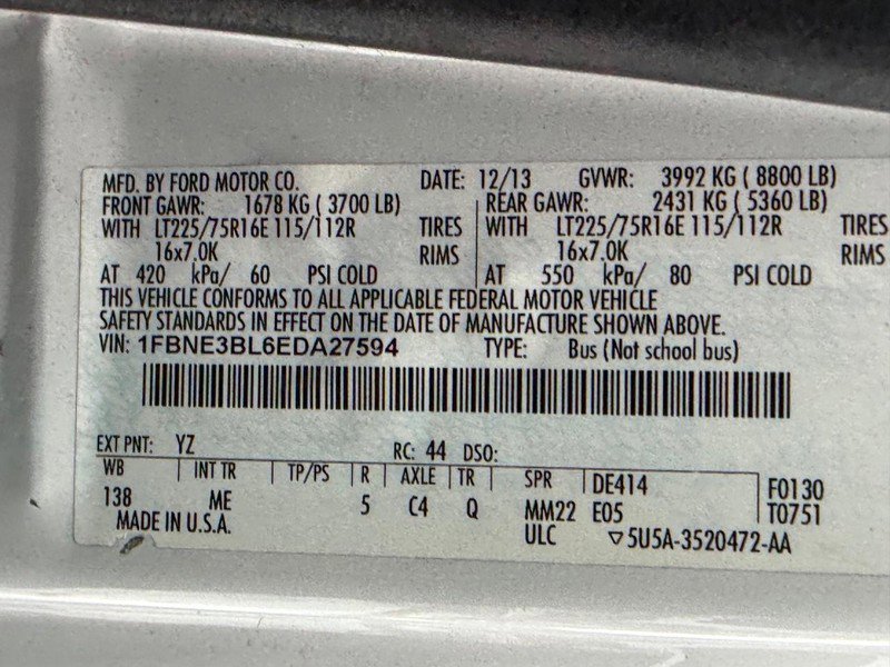 Used 2014 Ford E-350 and Econoline 350 XLT image 29