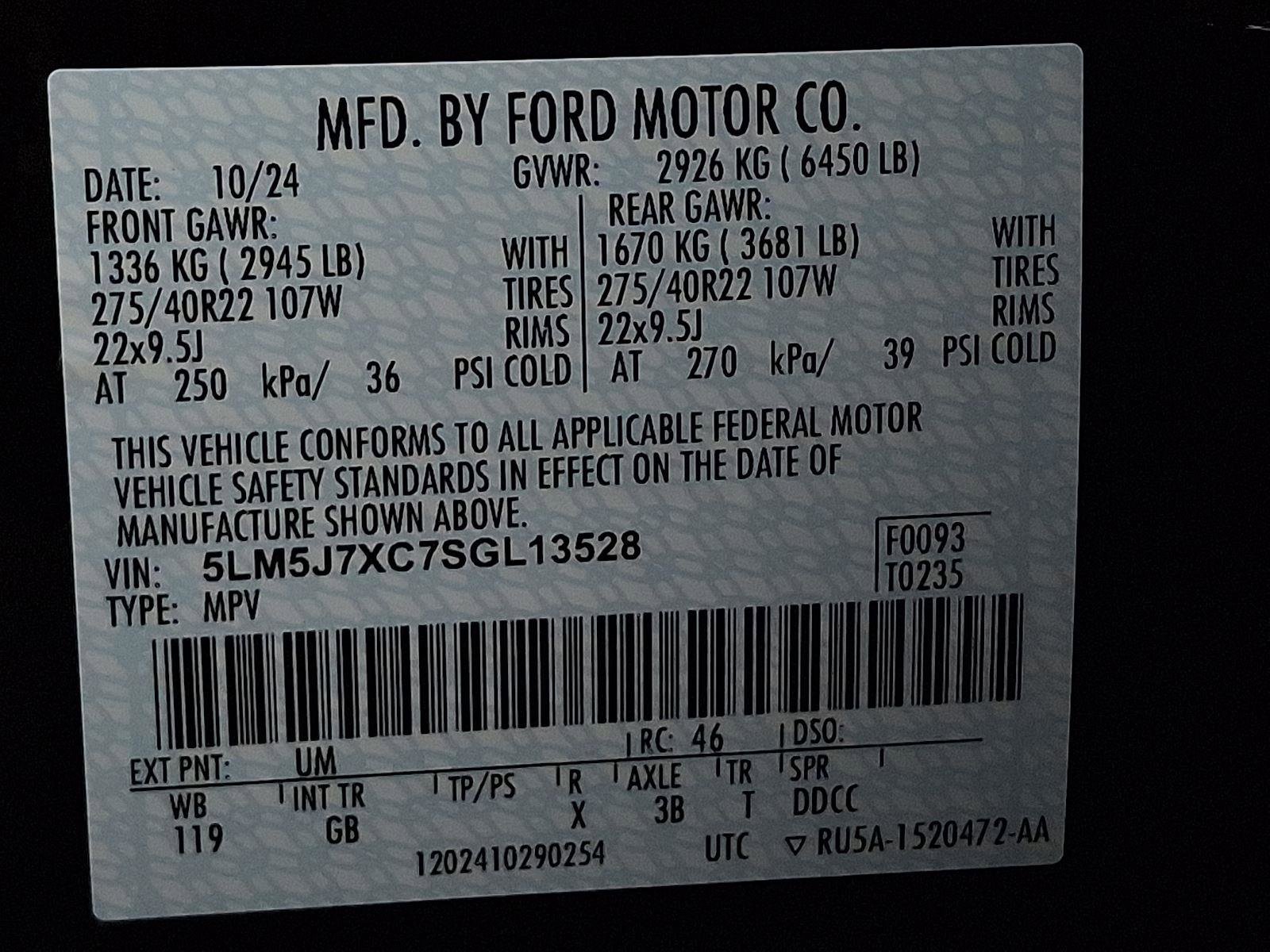 Used 2025 Lincoln Aviator Reserve w/ Equipment Group 201A image 28