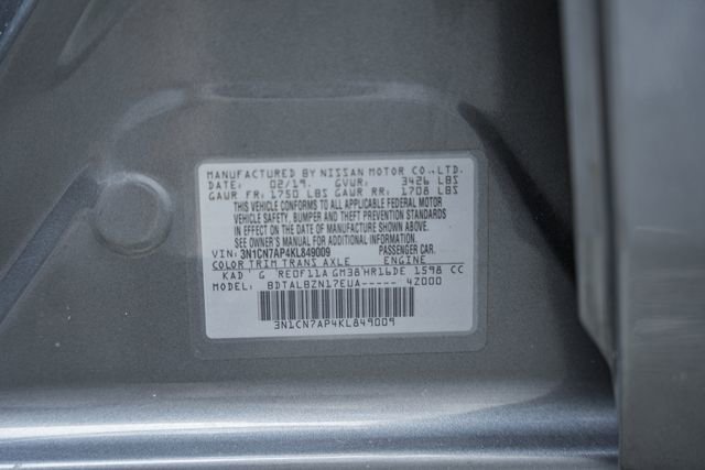 Used 2019 Nissan Versa SV FWD image 39