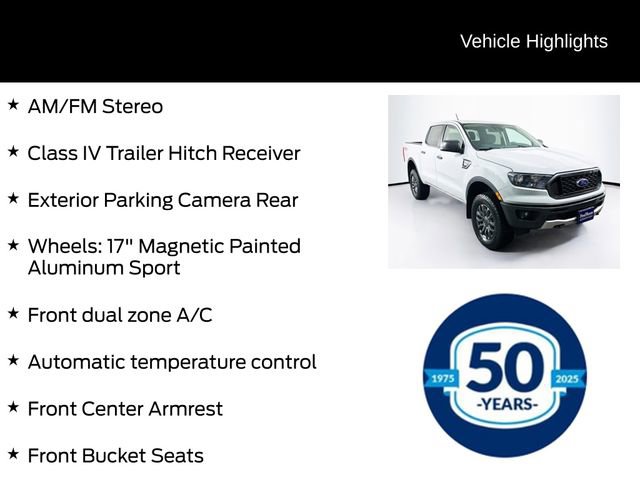 Certified 2022 Ford Ranger XLT w/ Equipment Group 301A Mid image 11