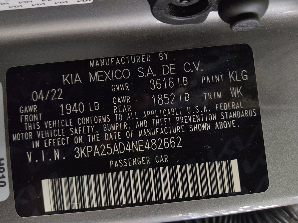 Used 2022 Kia Rio S w/ Option Group 015 FWD image 33