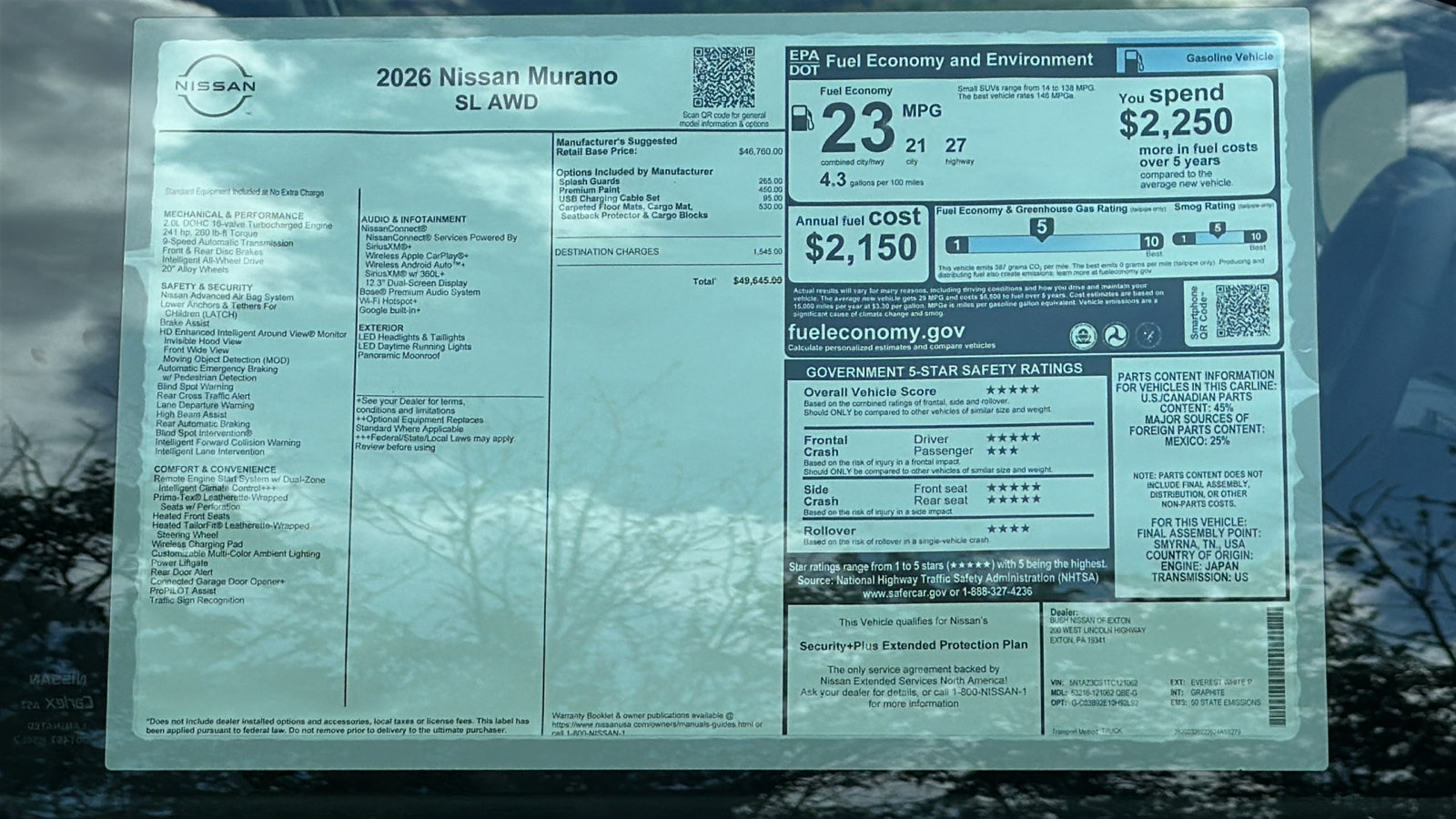 New 2026 Nissan Murano SL AWD/4WD image 12