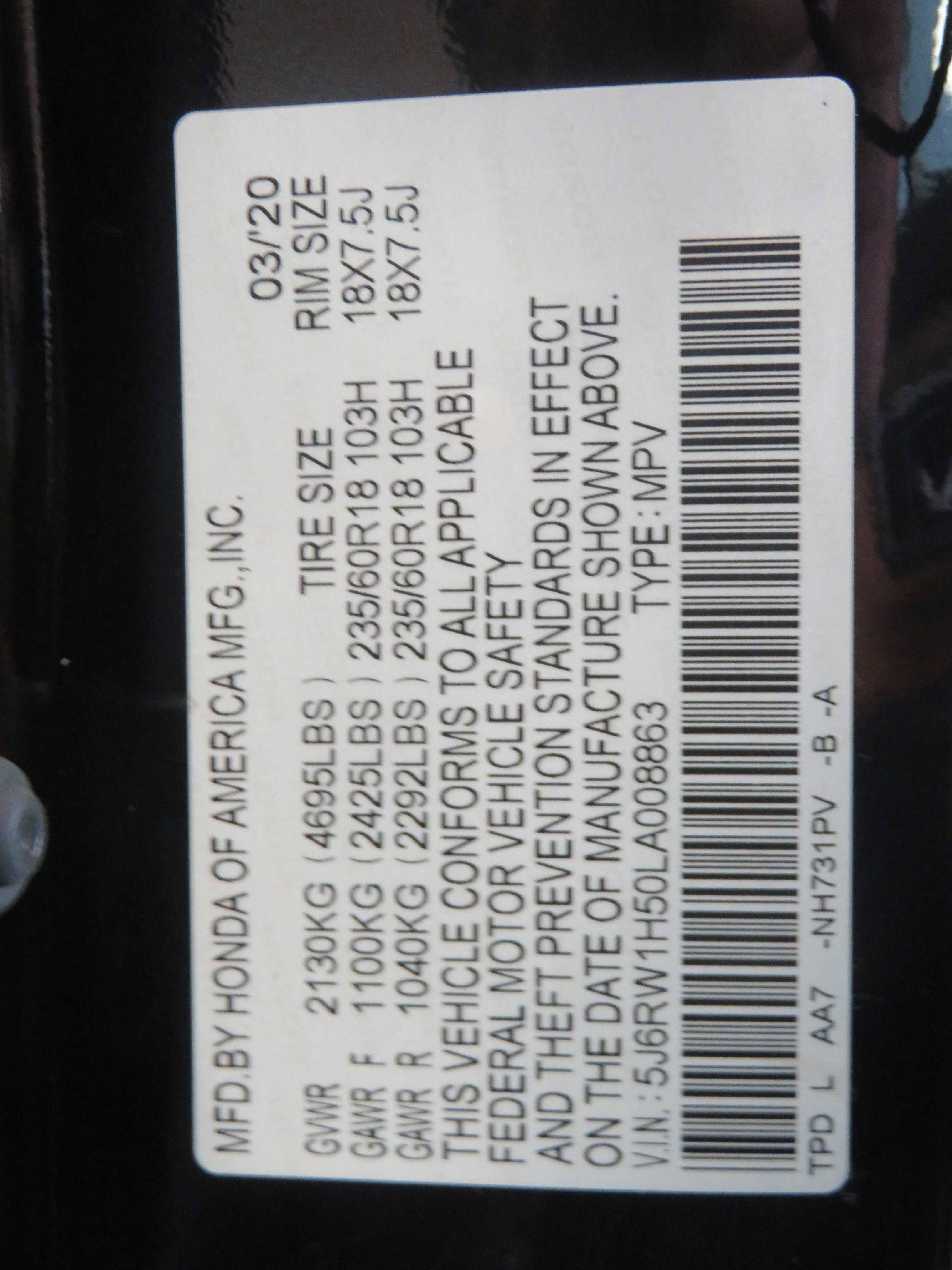 Used 2020 Honda CR-V EX image 70
