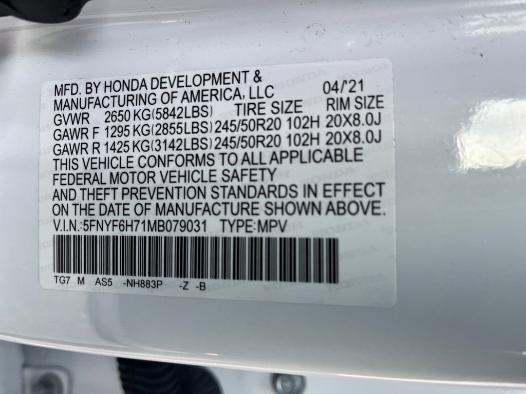 Used 2021 Honda Pilot Black Edition image 30