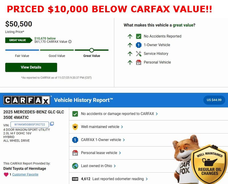 Used 2025 Mercedes-Benz GLC 350e 4MATIC image 2