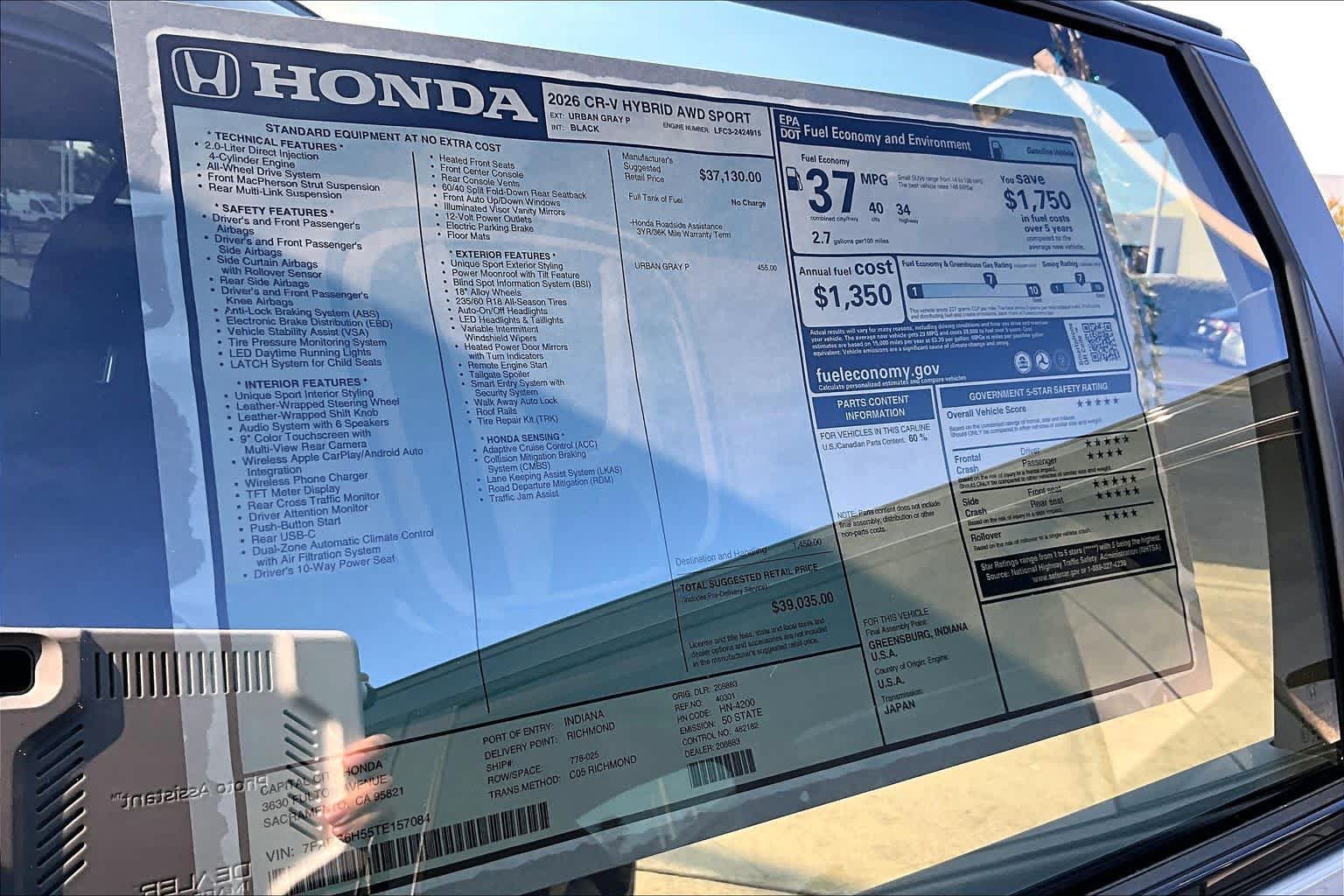 New 2026 Honda CR-V Sport image 21