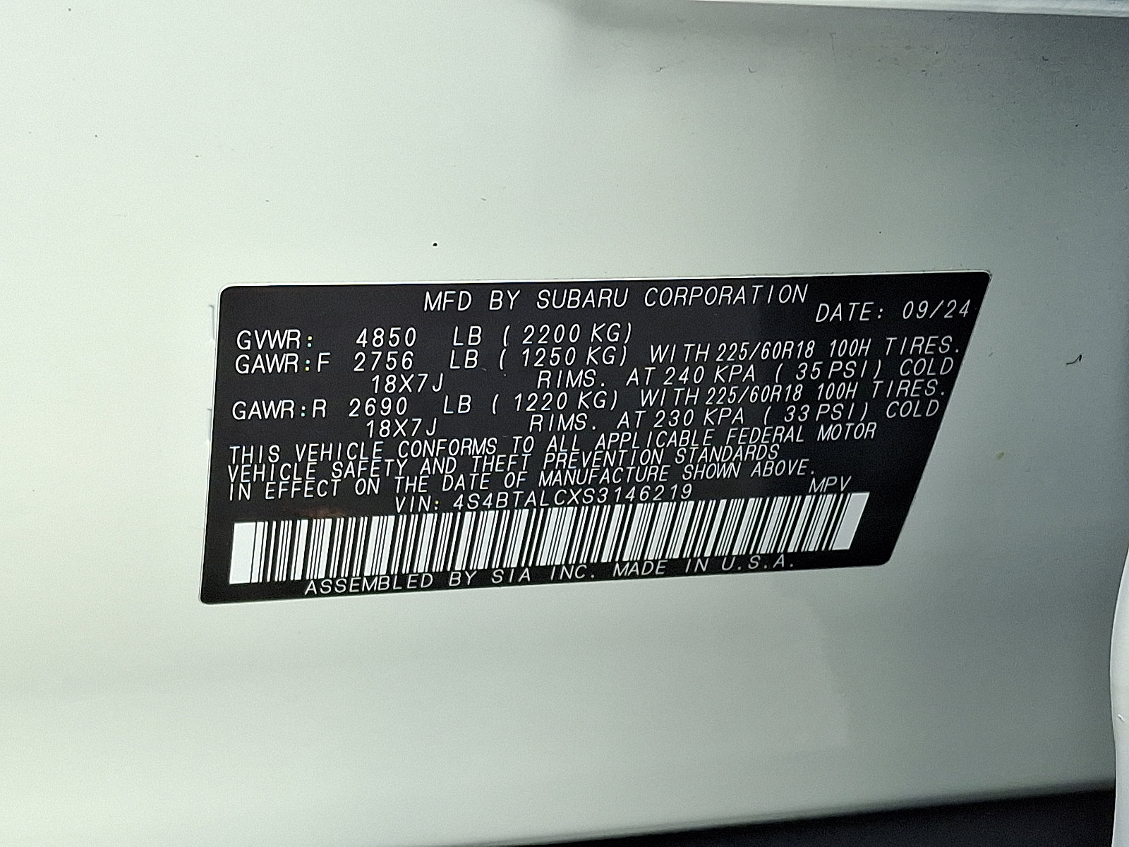 Certified 2025 Subaru Outback Onyx Edition image 29