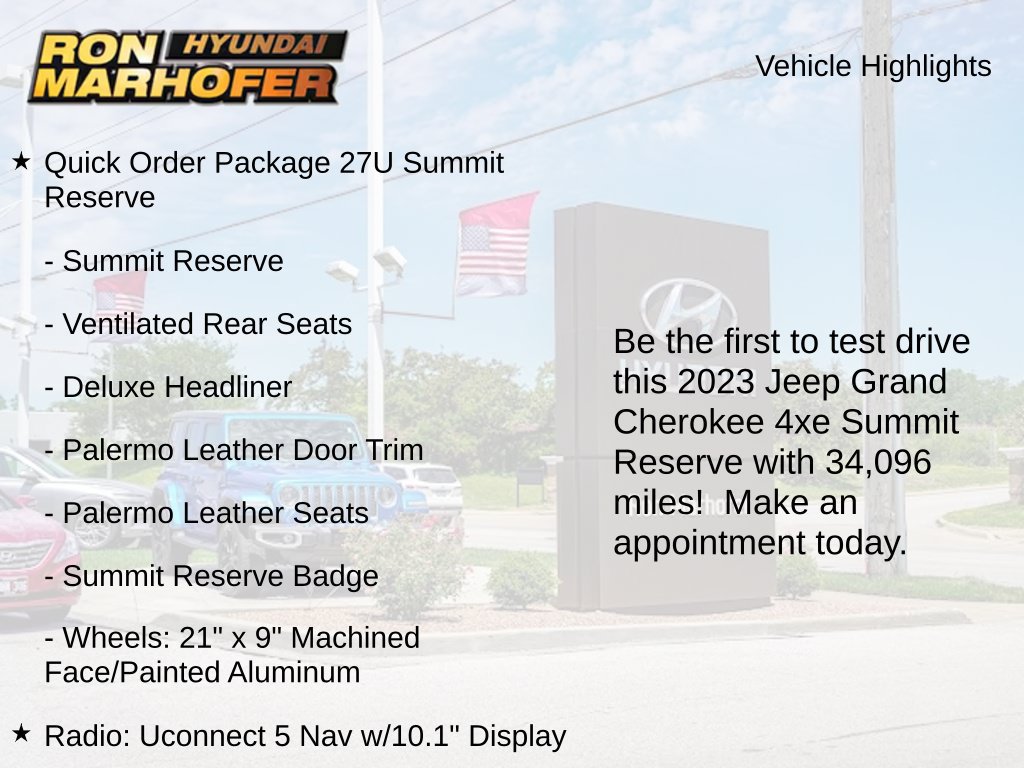 Used 2023 Jeep Grand Cherokee Summit AWD/4WD image 2