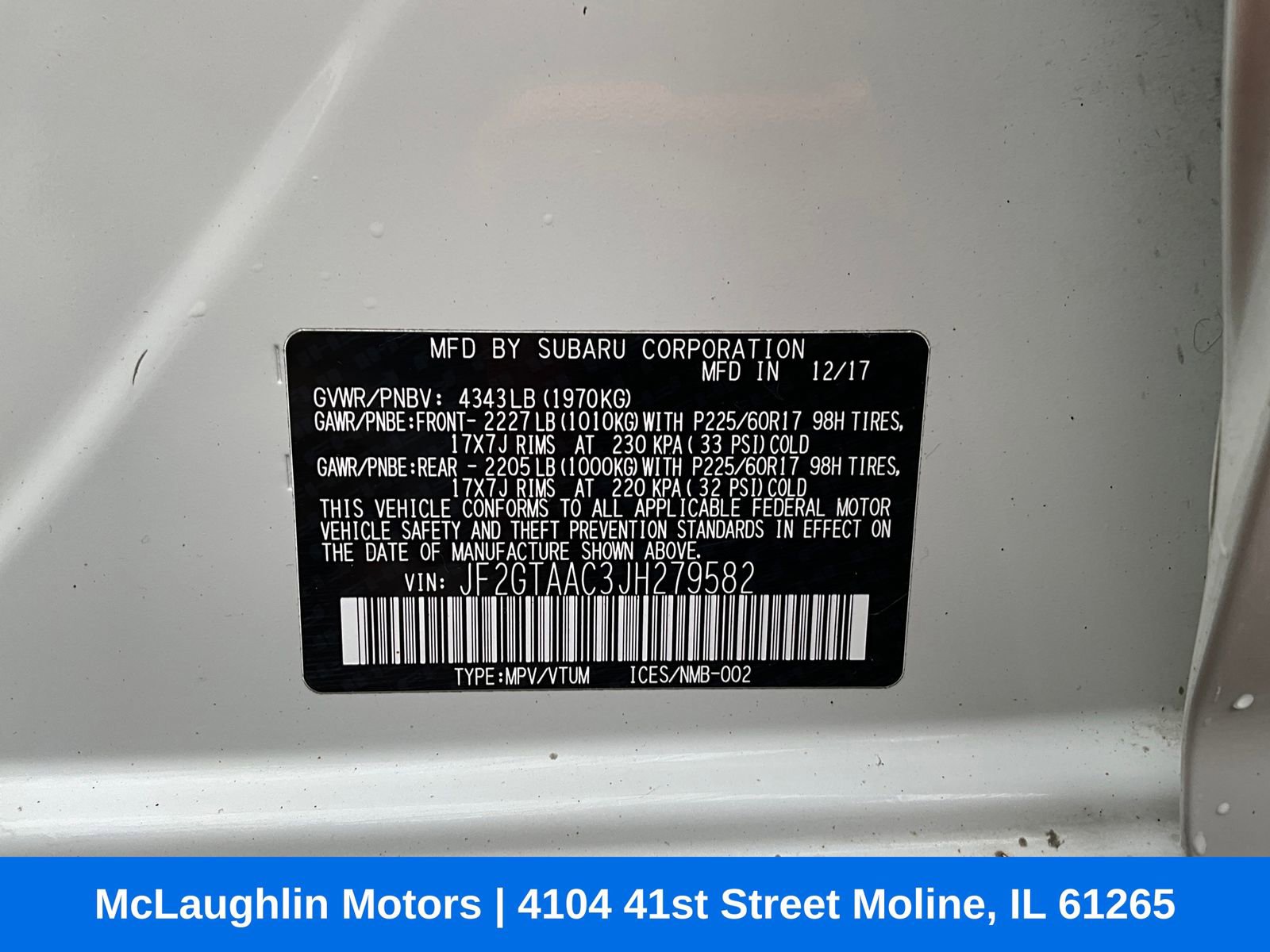 Used 2018 Subaru Crosstrek 2.0i w/ Popular Package #1 image 19