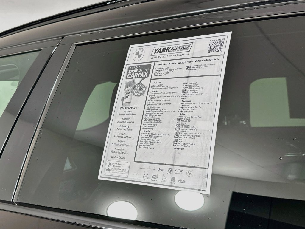 Used 2023 Land Rover Range Rover Velar R-Dynamic S AWD/4WD image 12
