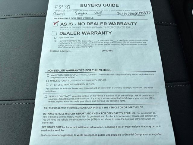 Used 2025 Chevrolet Suburban Z71 AWD/4WD image 44