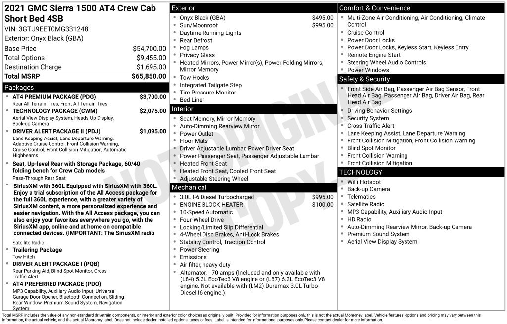 Used 2021 GMC Sierra 1500 AT4 w/ AT4 Premium Package AWD/4WD image 5
