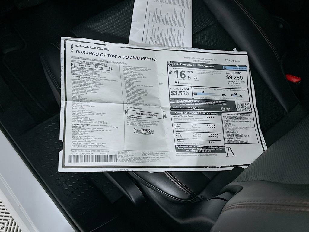 New 2026 Dodge Durango GT w/ Tow 'N Go Package image 13
