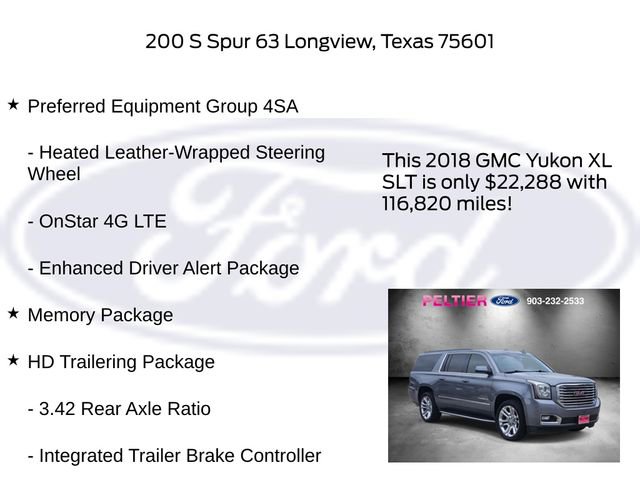 Used 2018 GMC Yukon XL SLT w/ Premium Edition RWD image 15