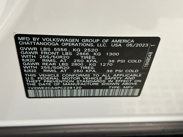 Certified 2023 Volkswagen Atlas Cross Sport SE FWD image 29