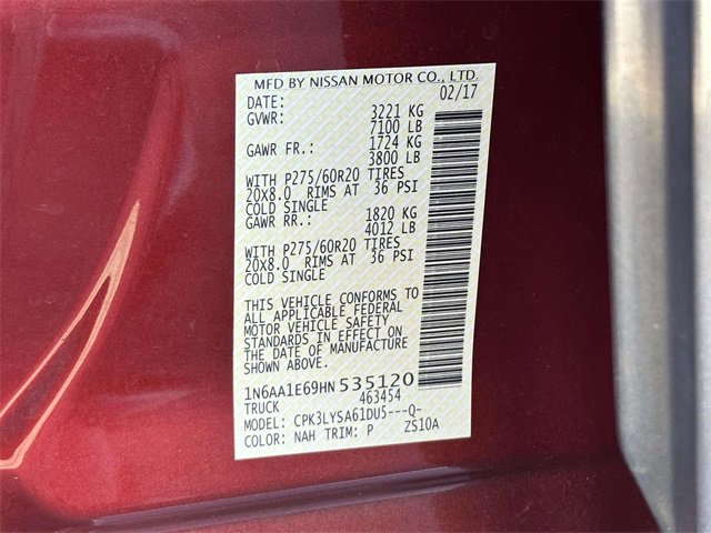 Used 2017 Nissan Titan Platinum Reserve image 26