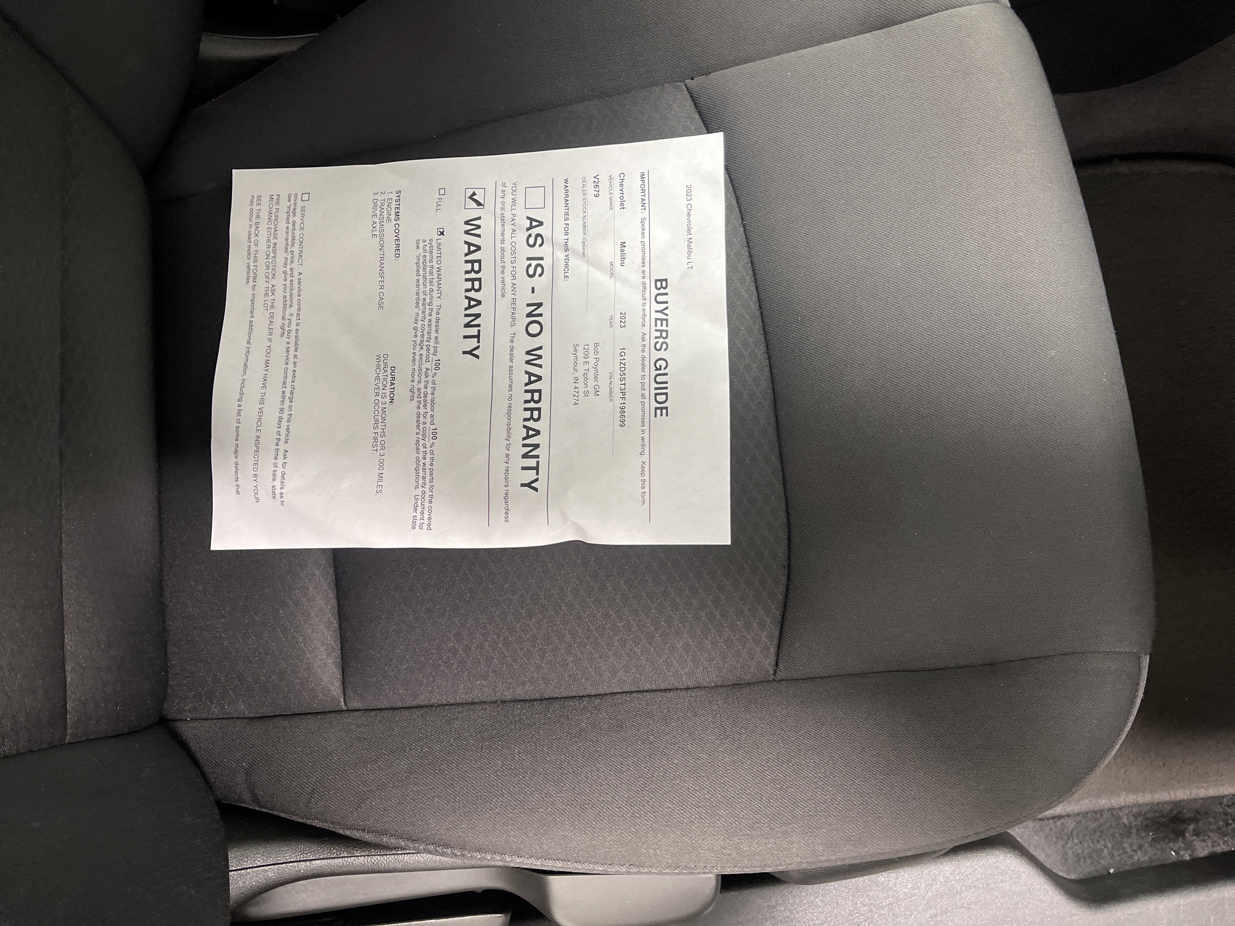 Used 2023 Chevrolet Malibu LT w/ Driver Confidence Package image 26