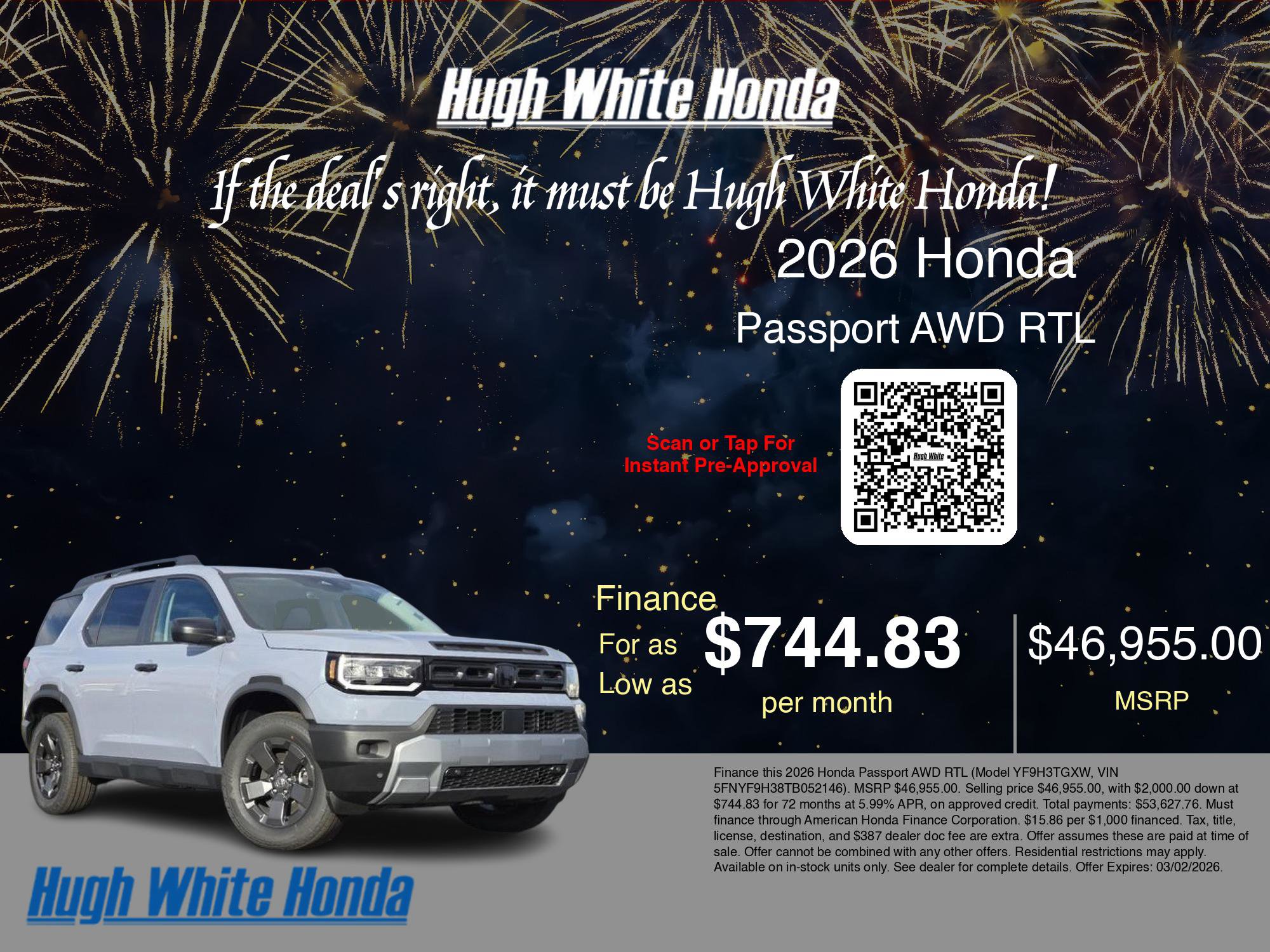 New 2026 Honda Passport RTL image 7