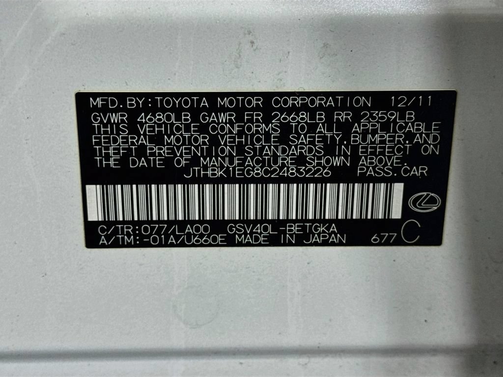 Used 2012 Lexus ES 350 FWD image 40