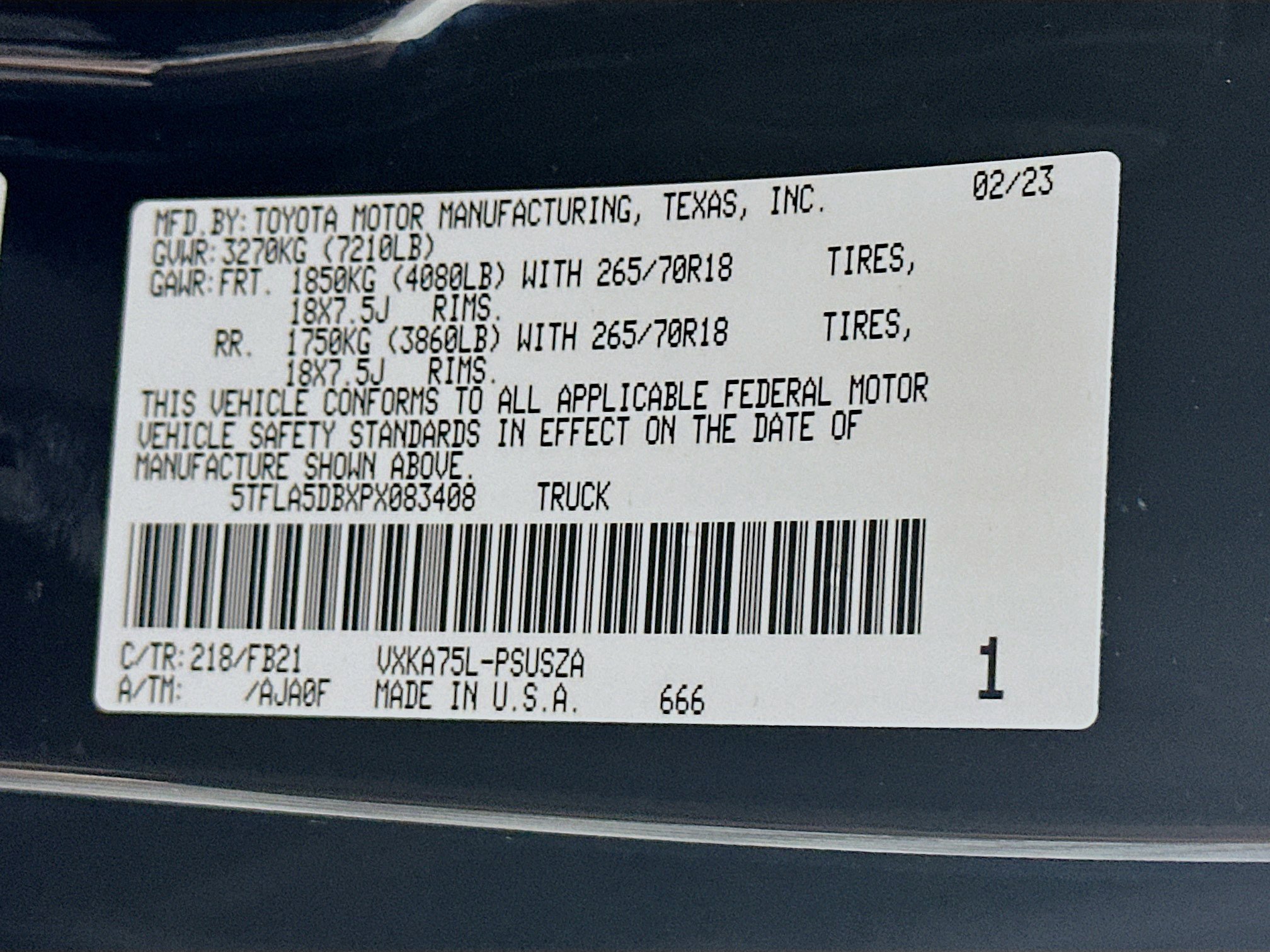 Used 2023 Toyota Tundra SR5 w/ TRD Off-Road Package AWD/4WD image 12