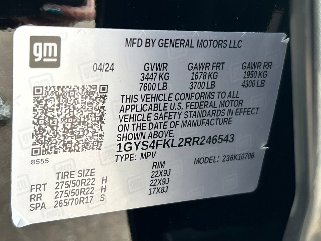 Used 2024 Cadillac Escalade Sport w/ LPO, ONYX Package image 36