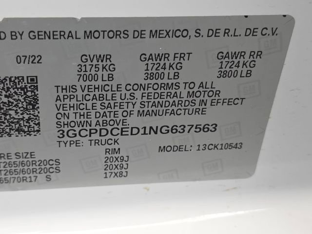 Used 2022 Chevrolet Silverado 1500 Custom Trail Boss image 46