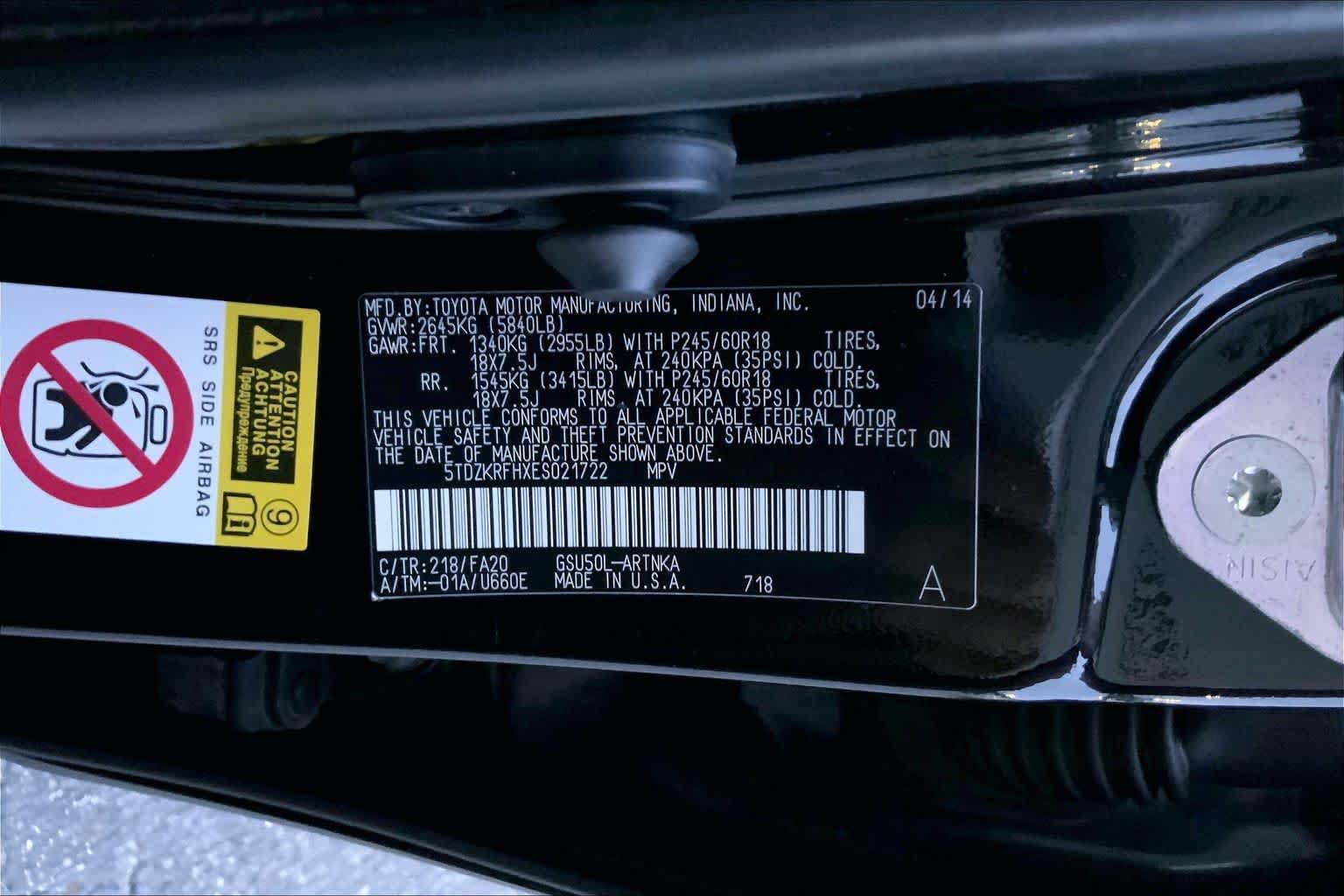 Used 2014 Toyota Highlander Plus FWD image 31