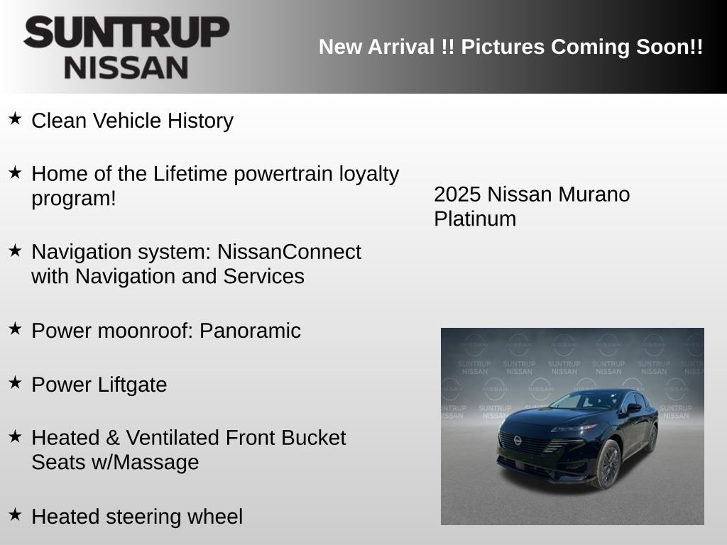 Used 2025 Nissan Murano Platinum w/ Cargo Package AWD/4WD image 6