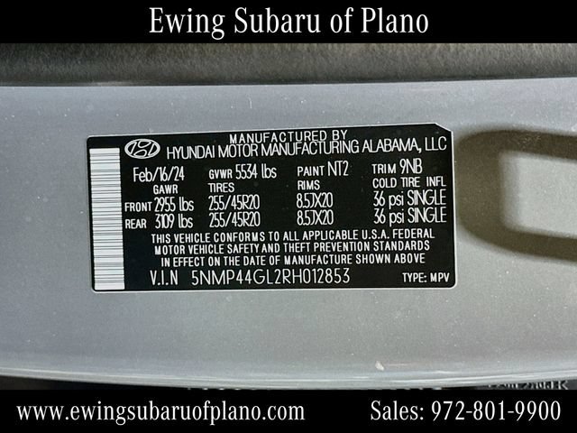 Used 2024 Hyundai Santa Fe Limited FWD image 34