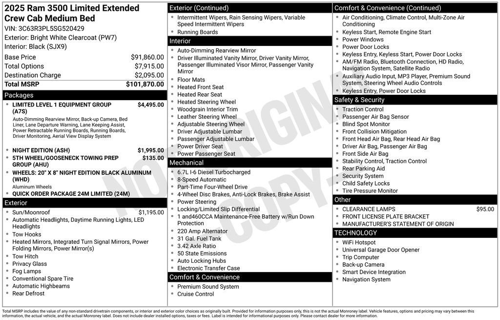 Used 2025 RAM 3500 Limited image 50