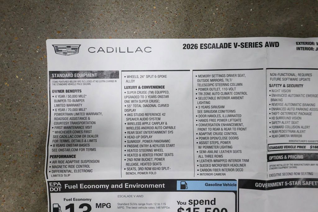 Used 2026 Cadillac Escalade V image 69