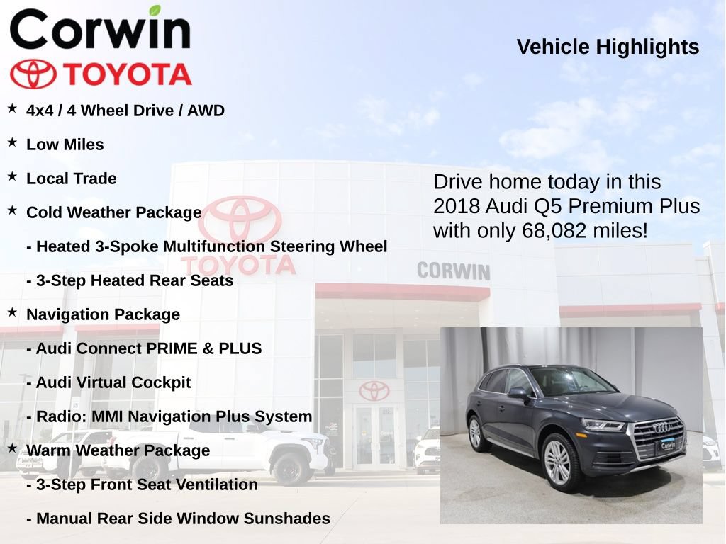 Used 2018 Audi Q5 2.0T Premium Plus w/ Premium Plus Package AWD/4WD image 7