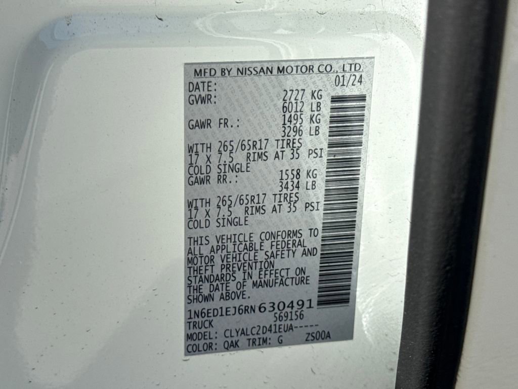 Used 2024 Nissan Frontier SV w/ SV Convenience Package image 30